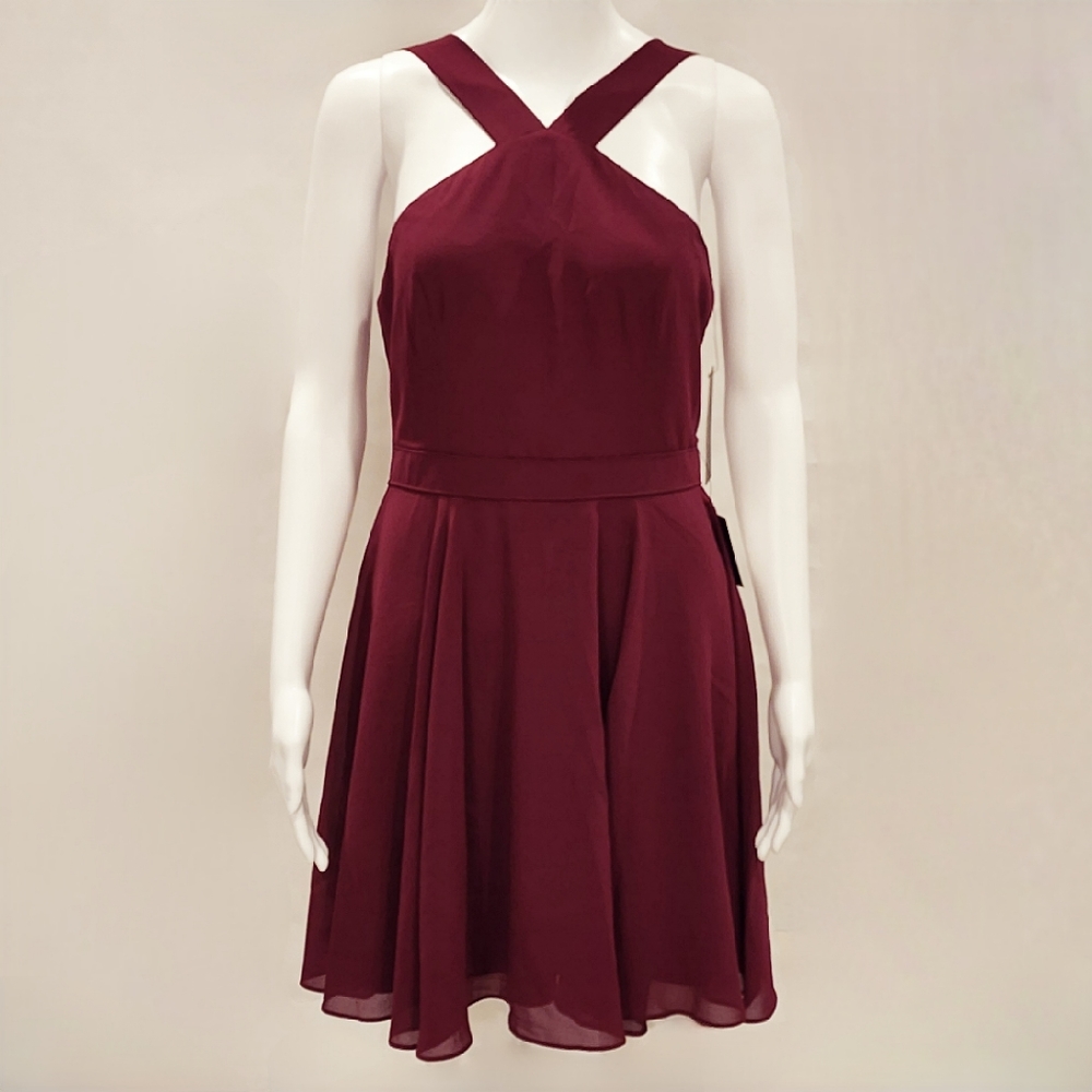NWT Lulus Maroon / Burgundy Dress  Size M